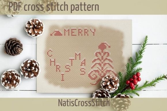 A Festive Little Cross Stitch Pattern for Holiday Products