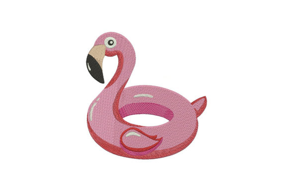 A Flamingo Swimming Balloon Embroidery Design Review