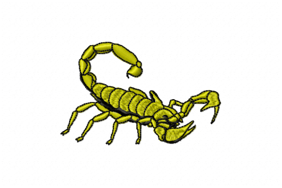 A Real-World Review: Scorpion Embroidery Design for Commercial Use
