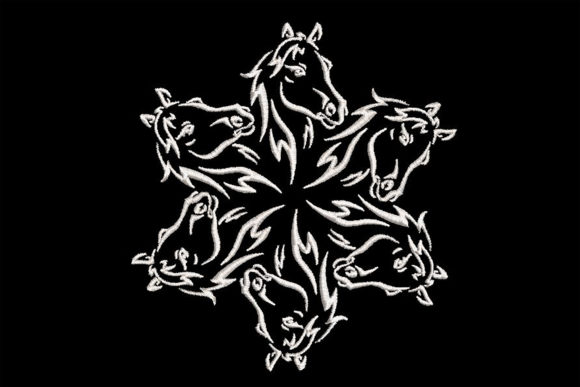 A Real‑World Review of the Six Horses Mandala Embroidery Design