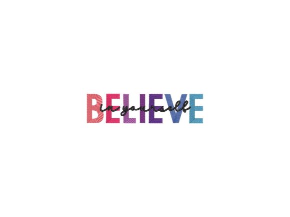 A Review of the Believe in Yourself Gradient Effect Embroidery