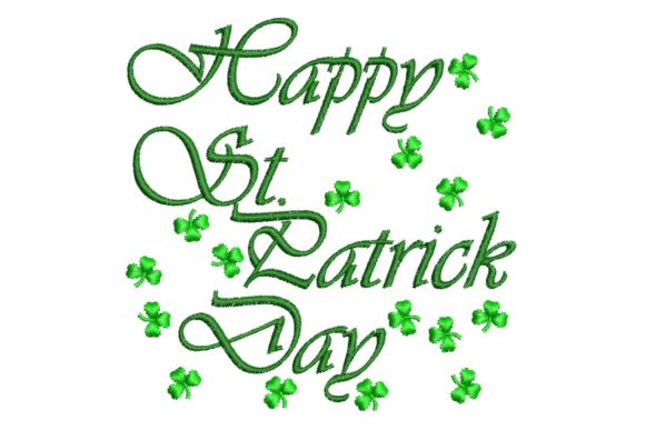 A Sweet and Simple St. Patrick's Day Embroidery Design