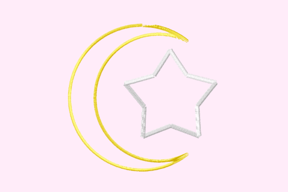 Celestial Applique: A Crescent Moon and Star Embroidery Review