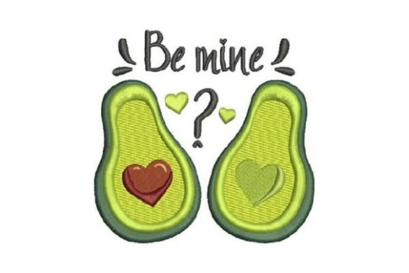 Embroidery Designer Review: The Be Mine Avocado Holiday Design