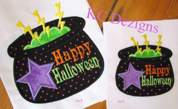 Halloween Cauldron Applique: A Designer's Review for Craft Fair Success