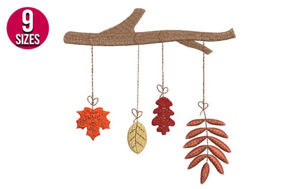 Hanging Autumn Leaves Embroidery: A Cozy Design Review