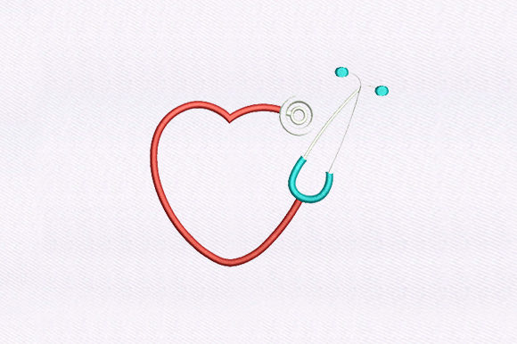 Heart Stethoscope Embroidery Design Review for Small Businesses