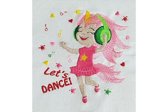 Let's Dance Unicorn Girl Embroidery Design Review