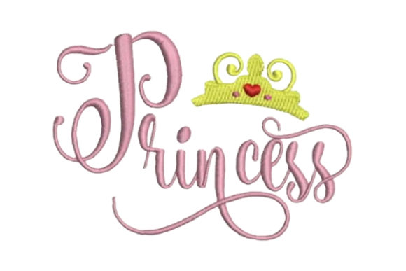 Princess Embroidery Design: A Royal Addition