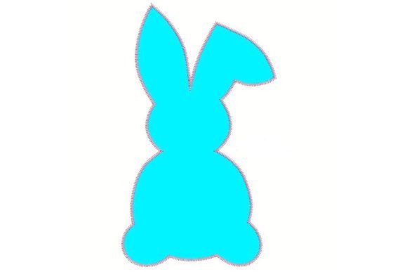 Rabbit Embroidery Design for Boutique Apparel Projects