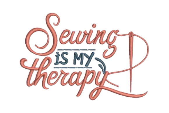 Sewing is My Therapy: A Charming Embroidery Design